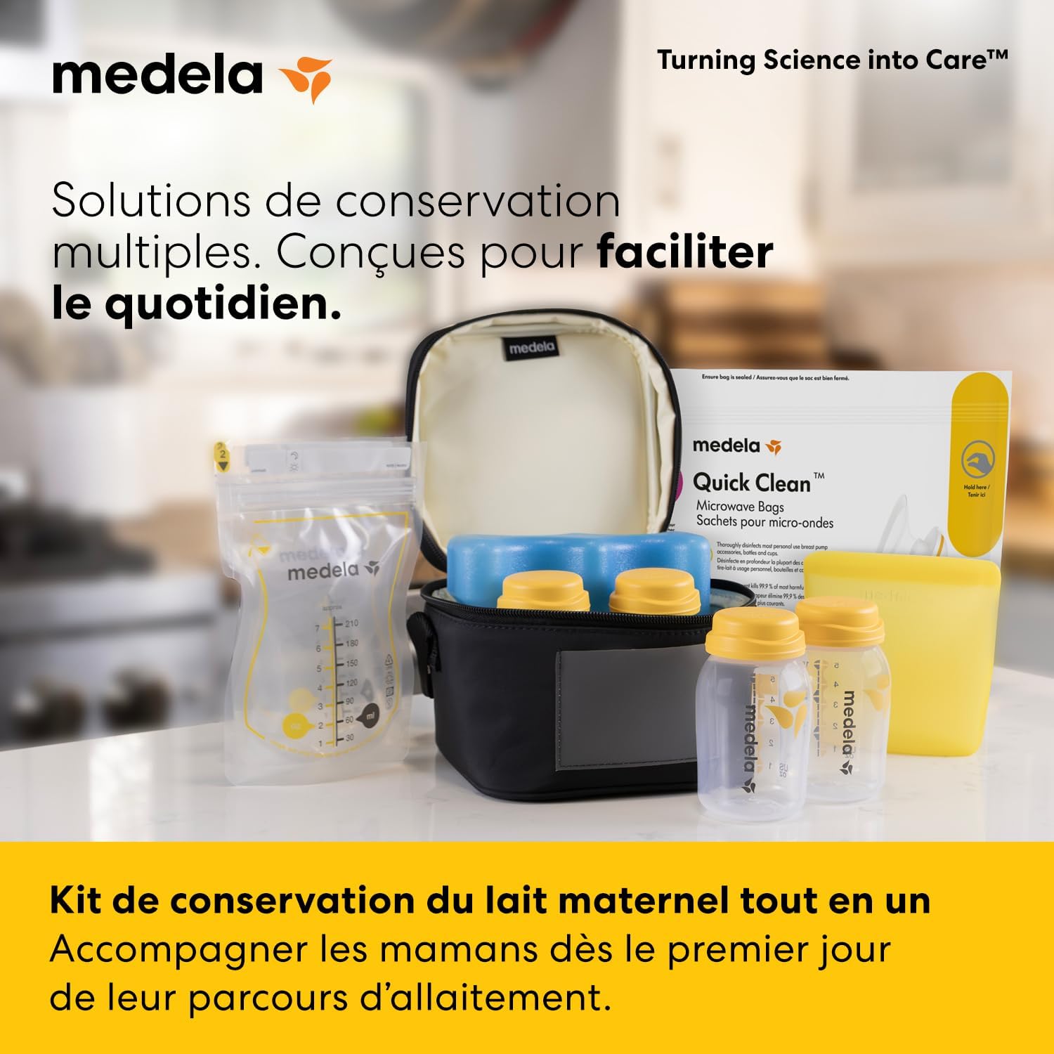 Kit de stockage pour lait maternel