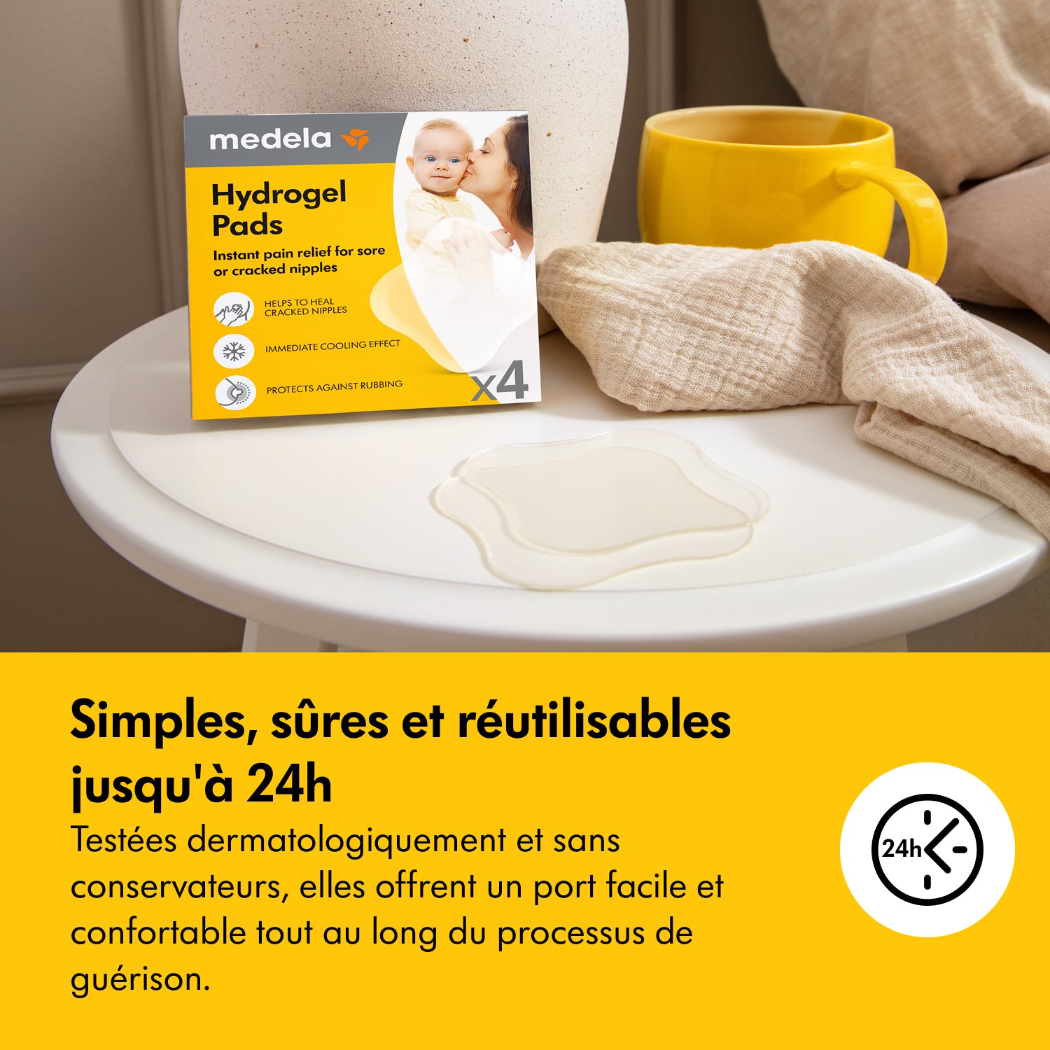 MEDELA - Compresses Hydrogel - Lot de 4