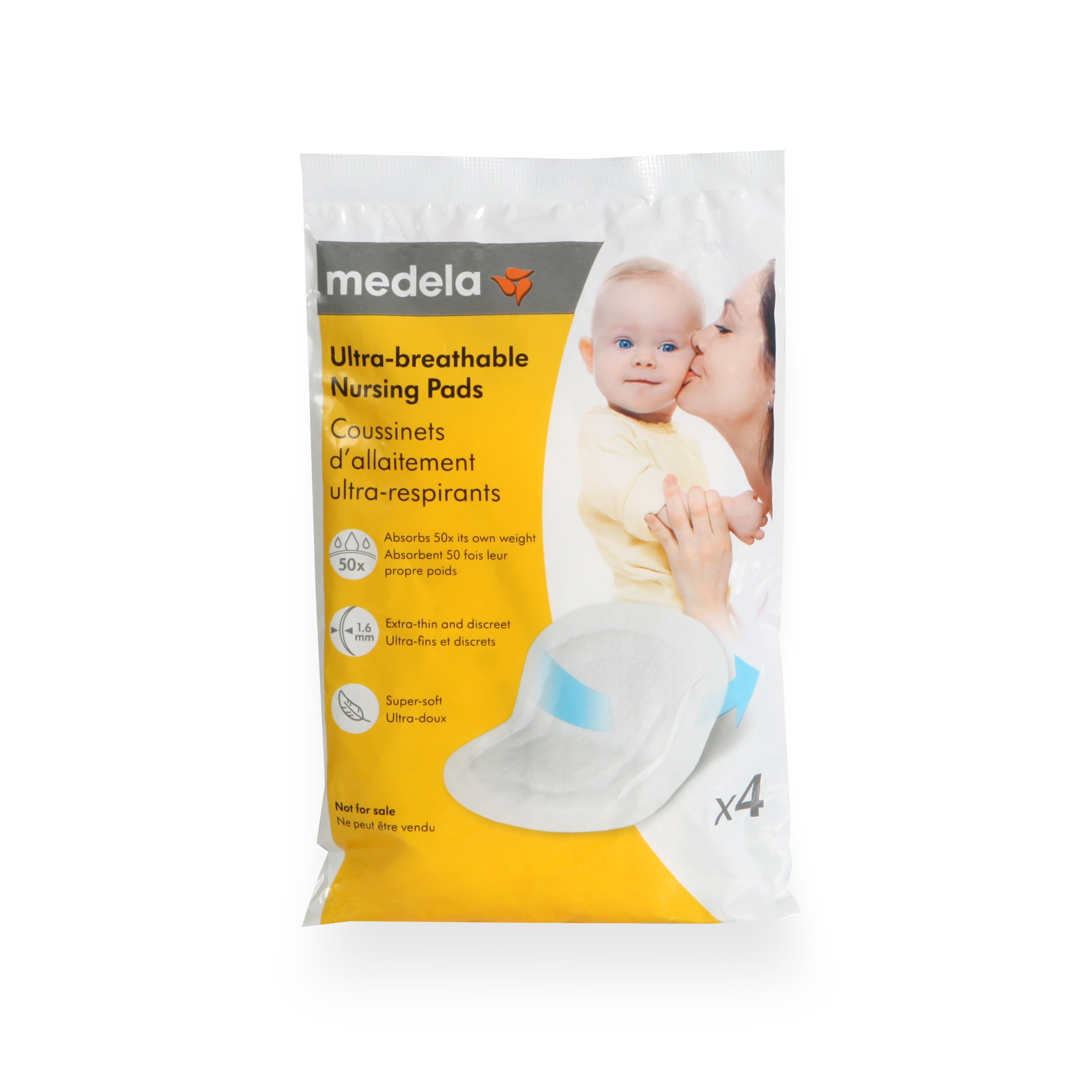 Échantillon - Coussinets d’allaitement ultra-respirants x4 - Lot de 5