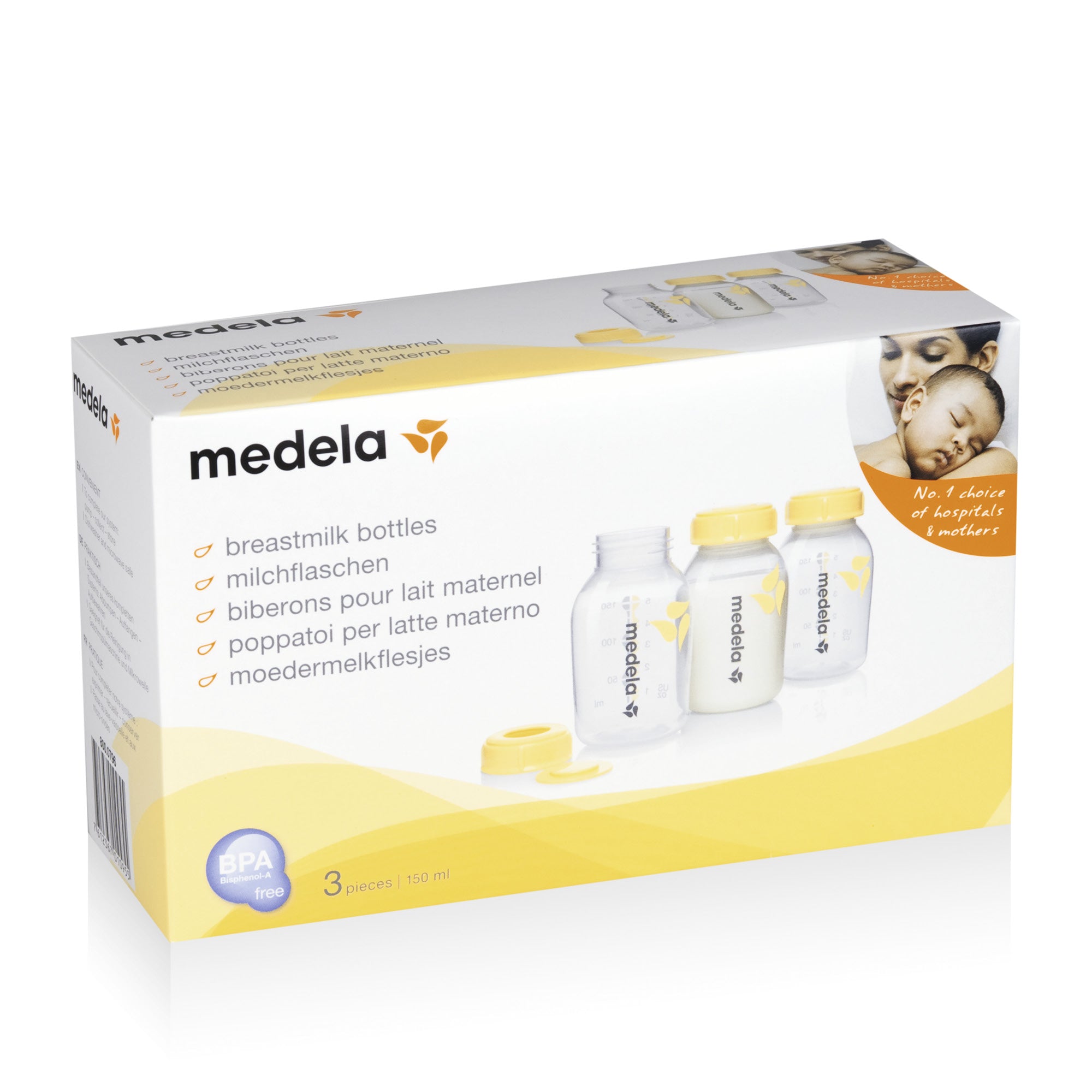 MEDELA - Biberons de recueil 150 ml - lot de 3