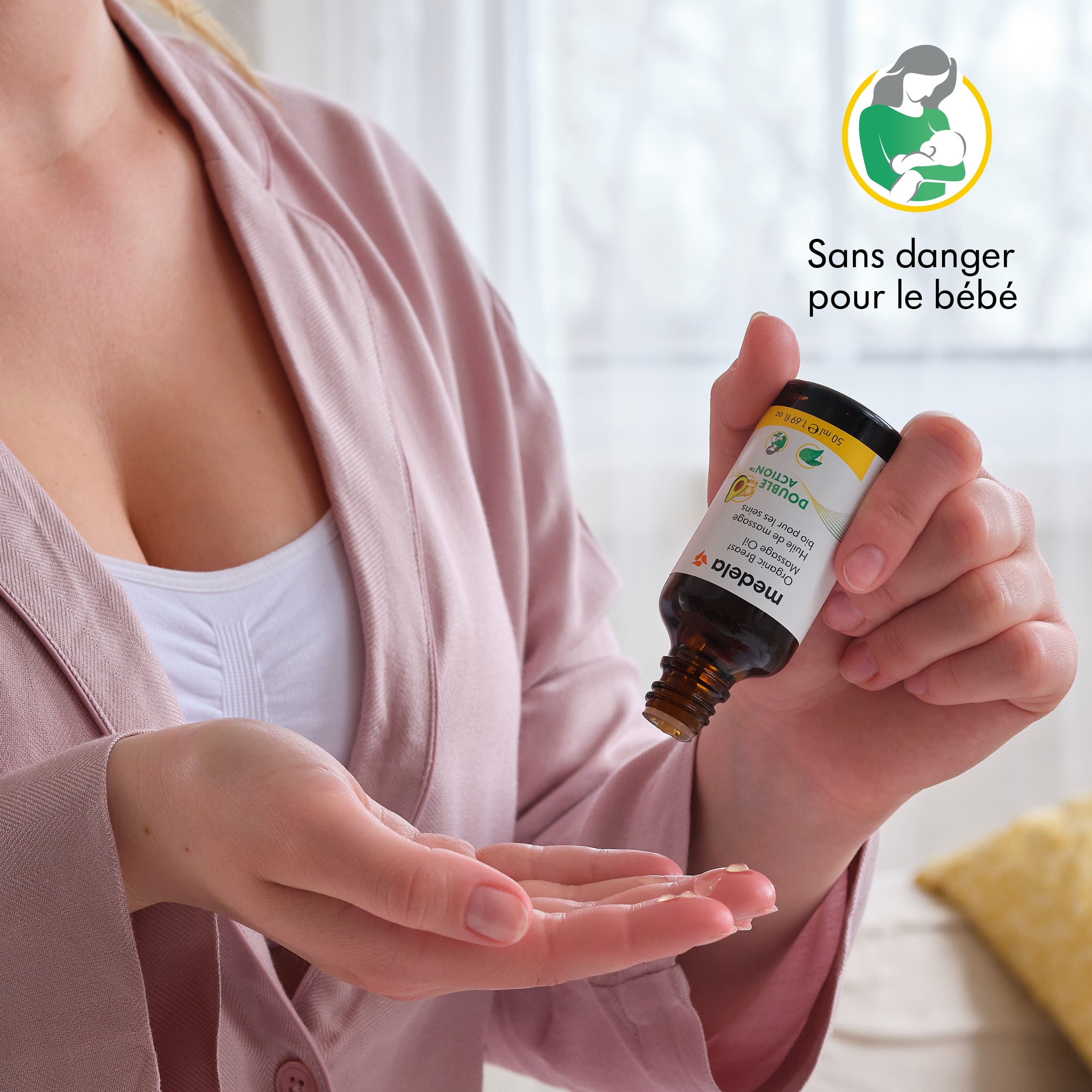 MEDELA - Huile de massage Double Action™ bio pour les seins 50ml