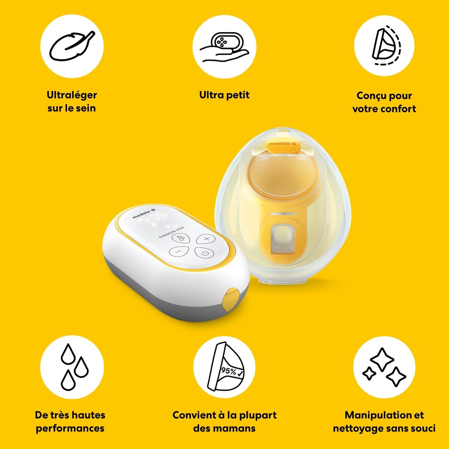 Tire-lait Électrique Portable Freestyle Mini Hands-free 24mm
