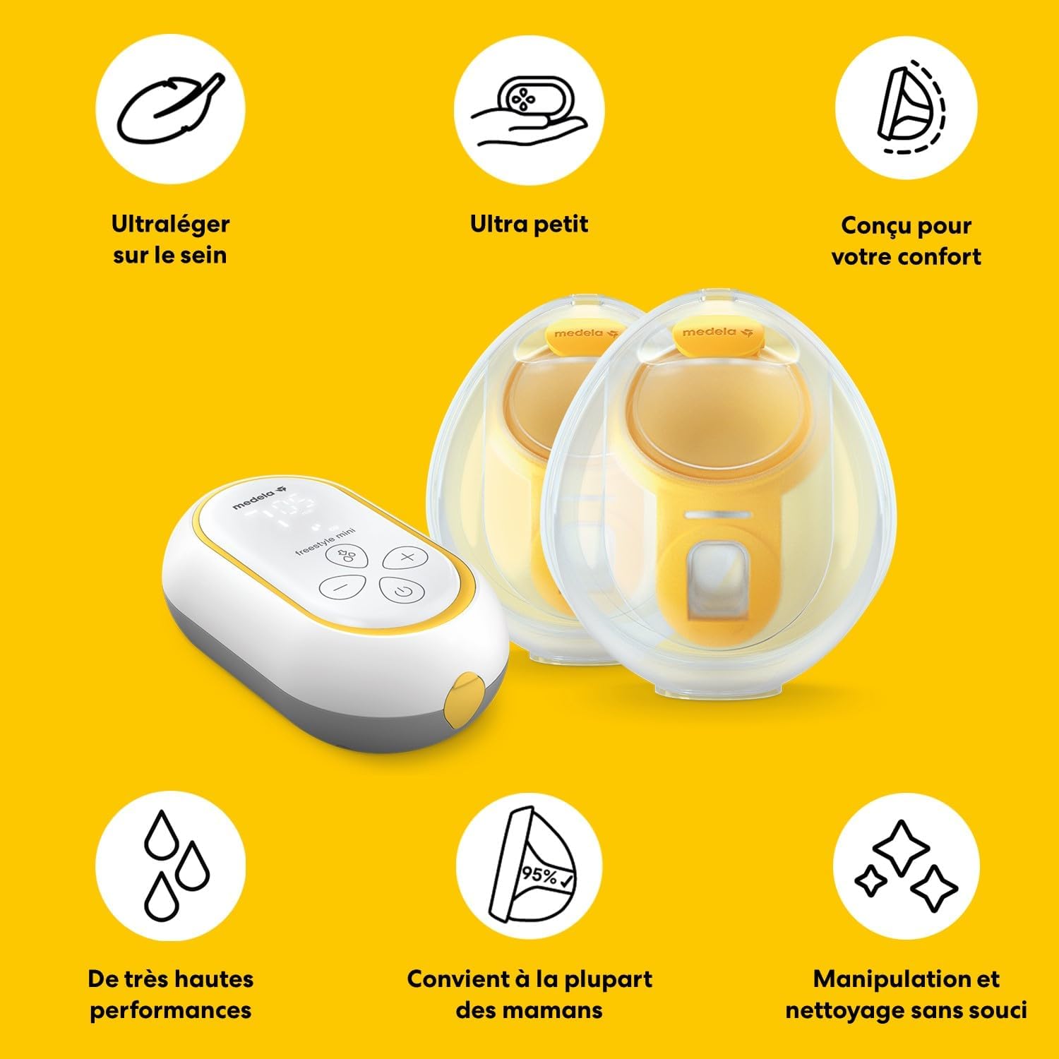 Tire-lait Électrique Portable Freestyle Mini Hands-free 24mm
