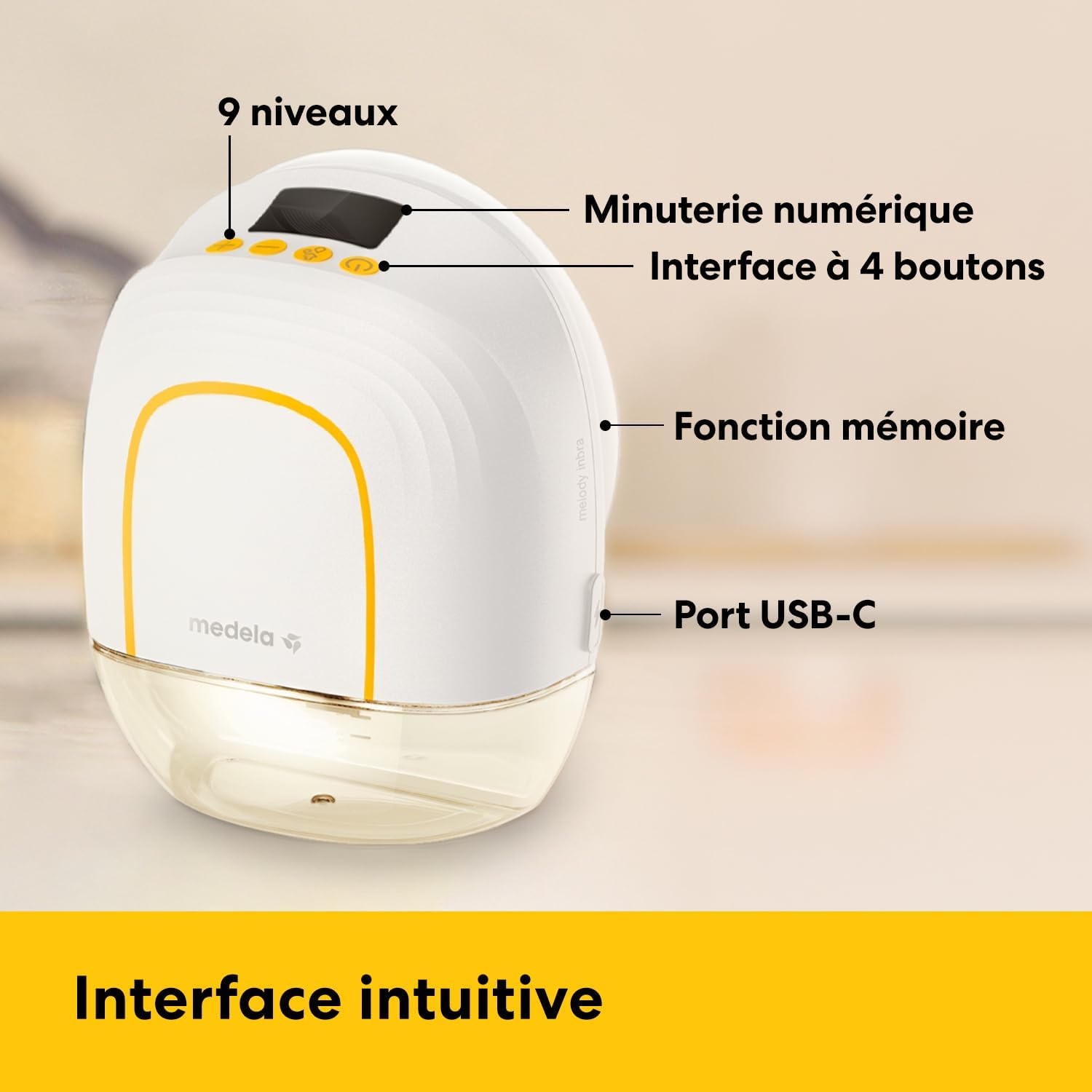 Tire-lait Électrique Portable Melody InBra