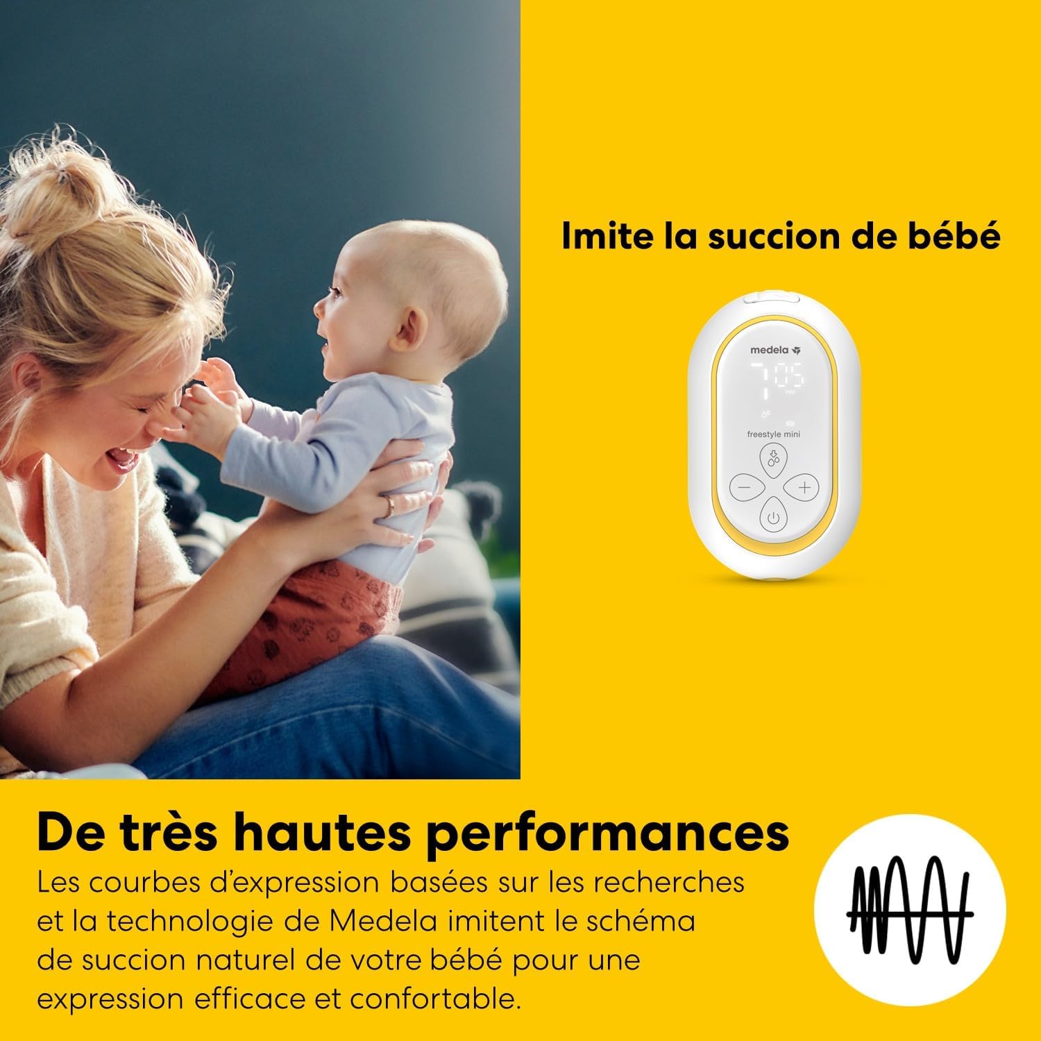 Tire-lait Électrique Portable Freestyle Mini Classique 24mm