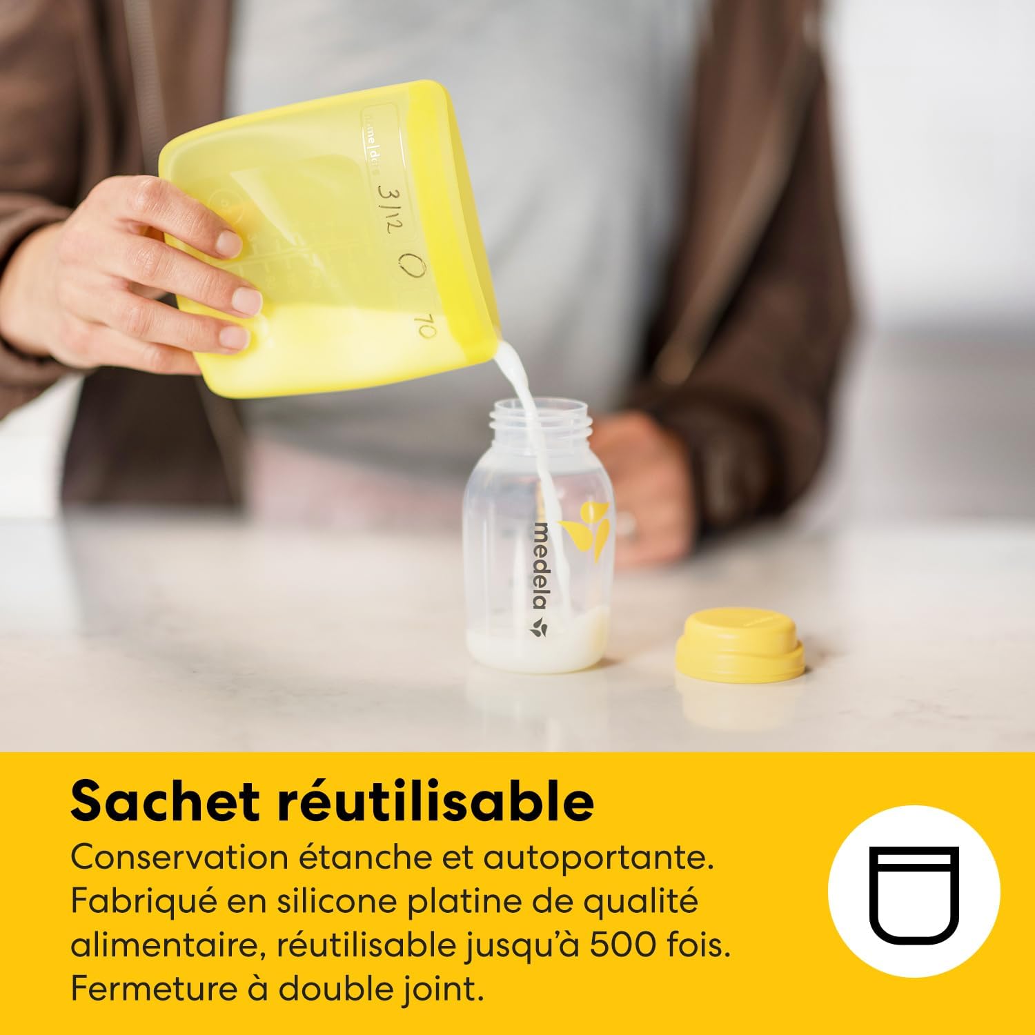 Kit de stockage pour lait maternel