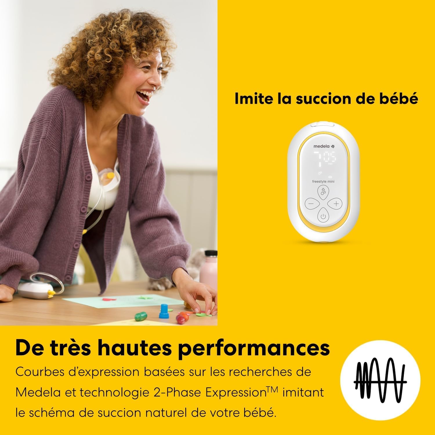 Tire-lait Électrique Portable Freestyle Mini Hands-free 24mm