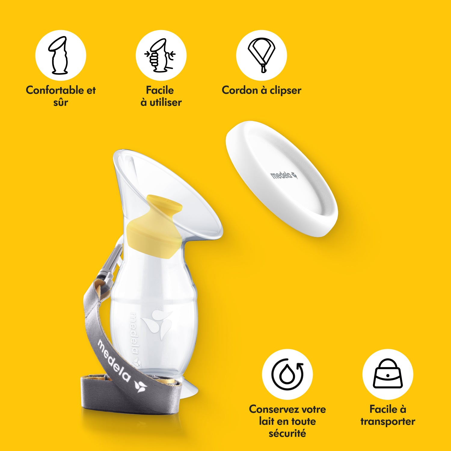 MEDELA - Recueil-lait en silicone