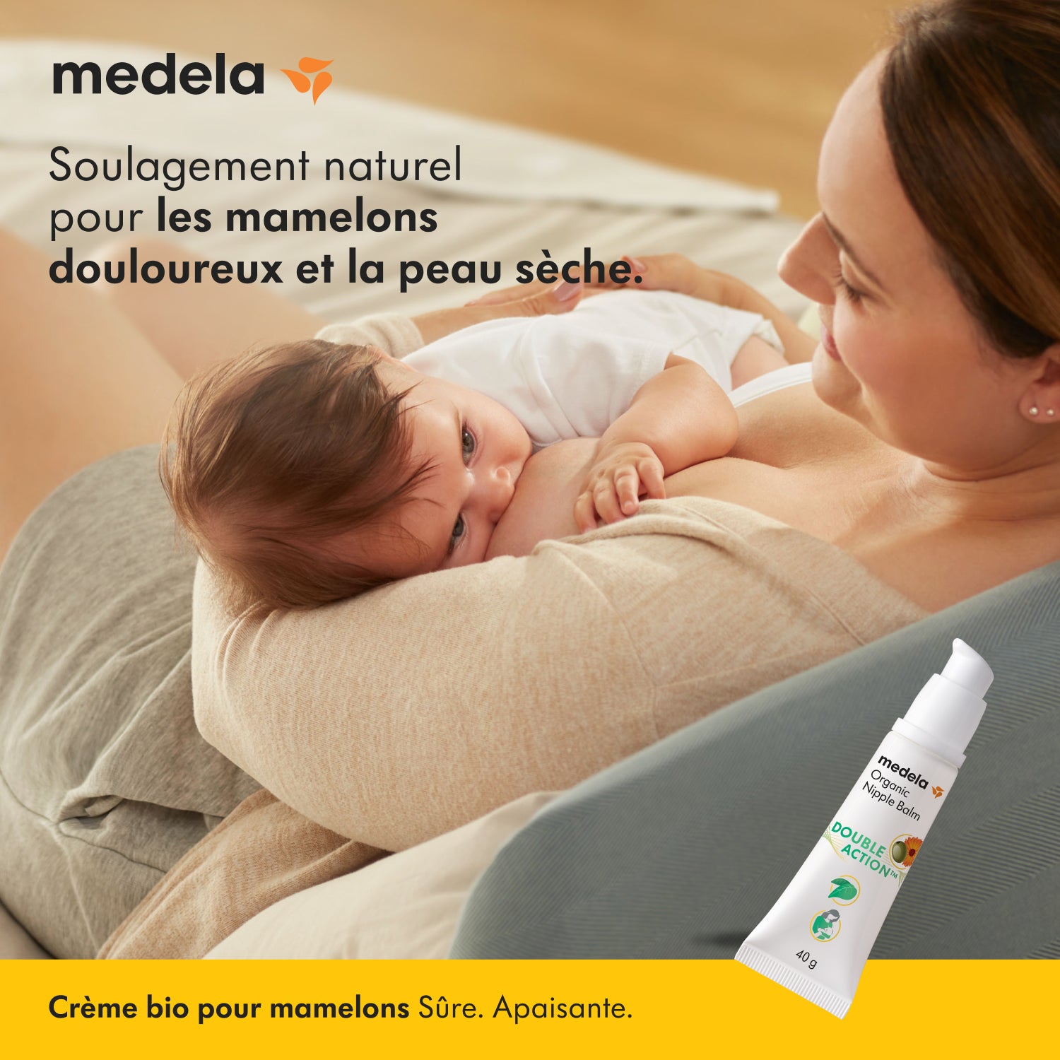 MEDELA - Baume Double Action™ BIO pour mamelons 40g