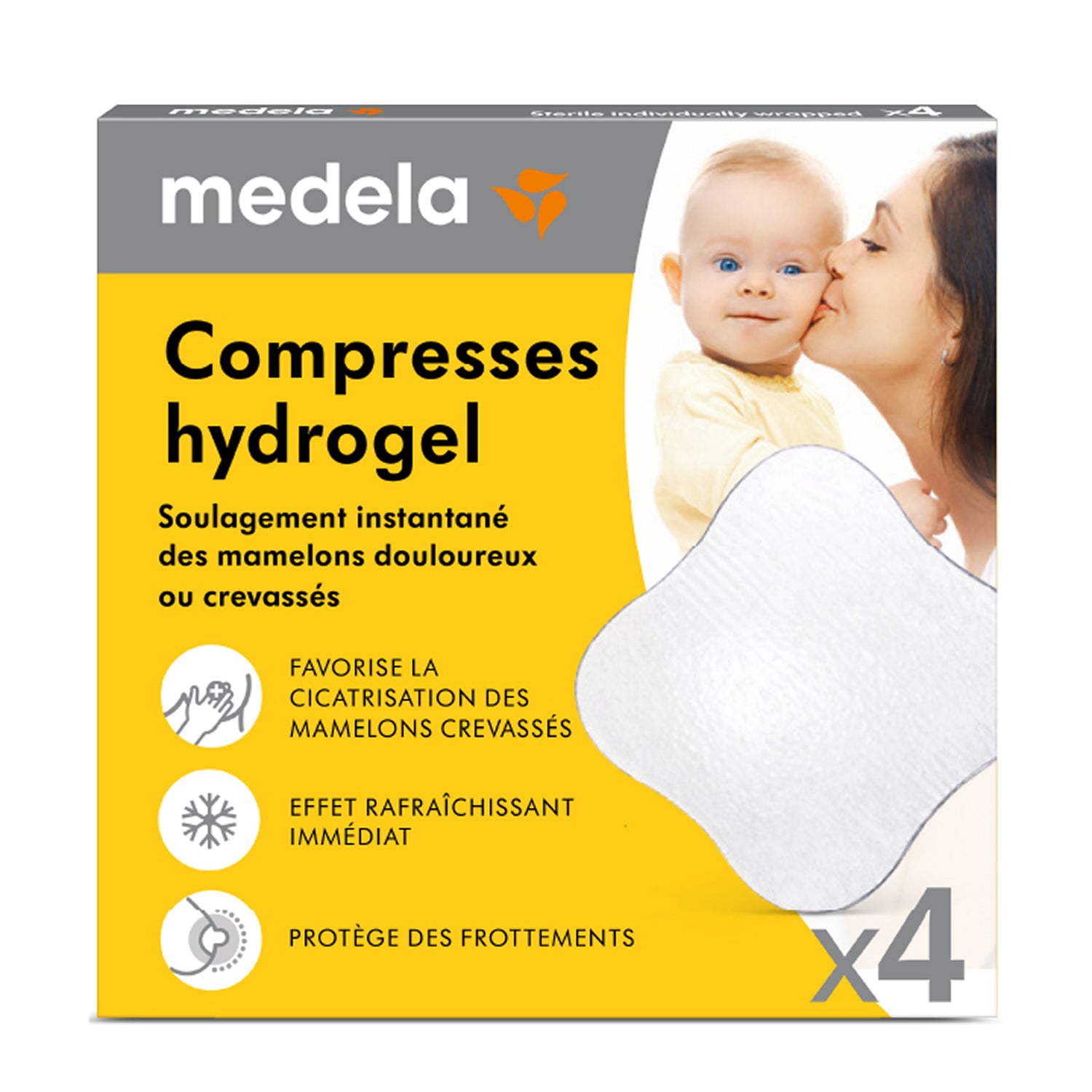 MEDELA - Compresses Hydrogel - Lot de 4