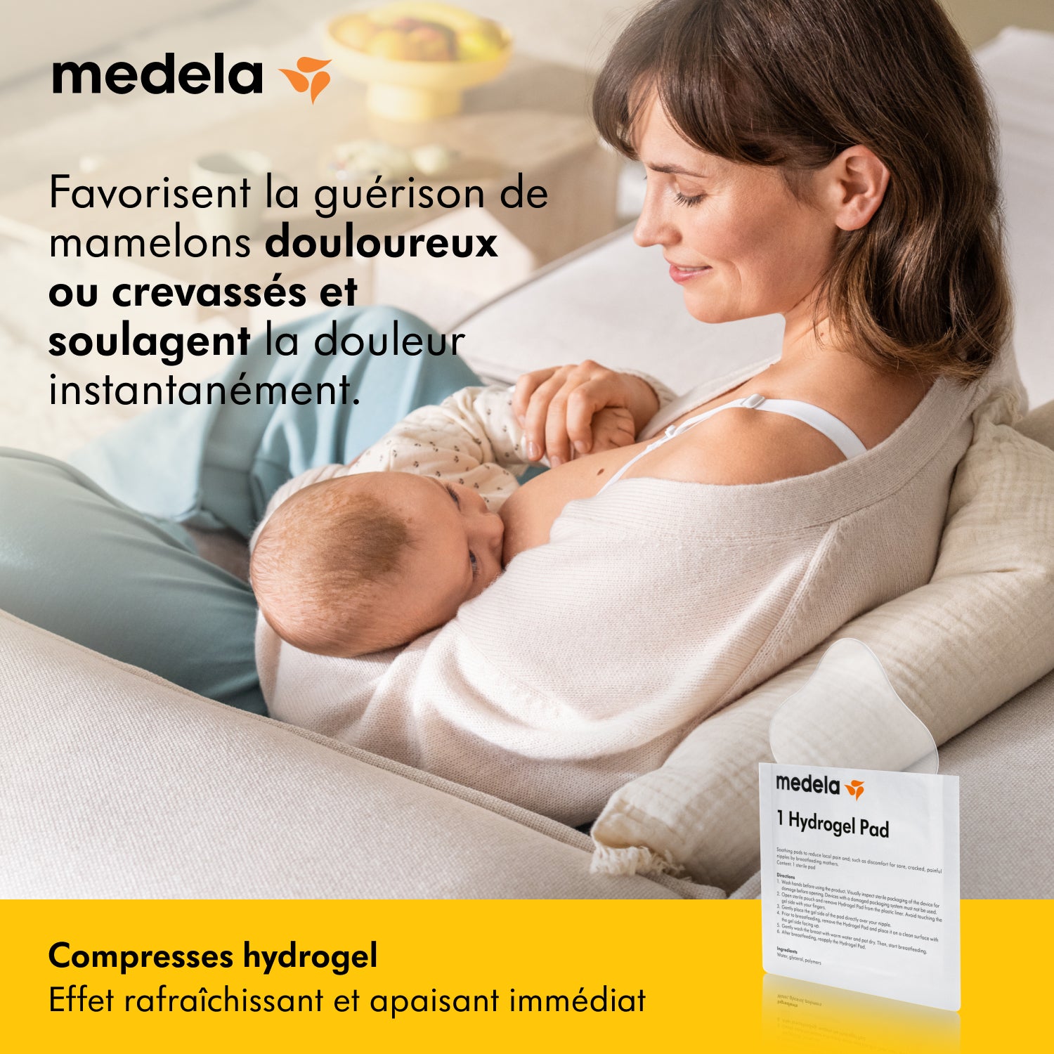 MEDELA - Compresses Hydrogel - Lot de 4