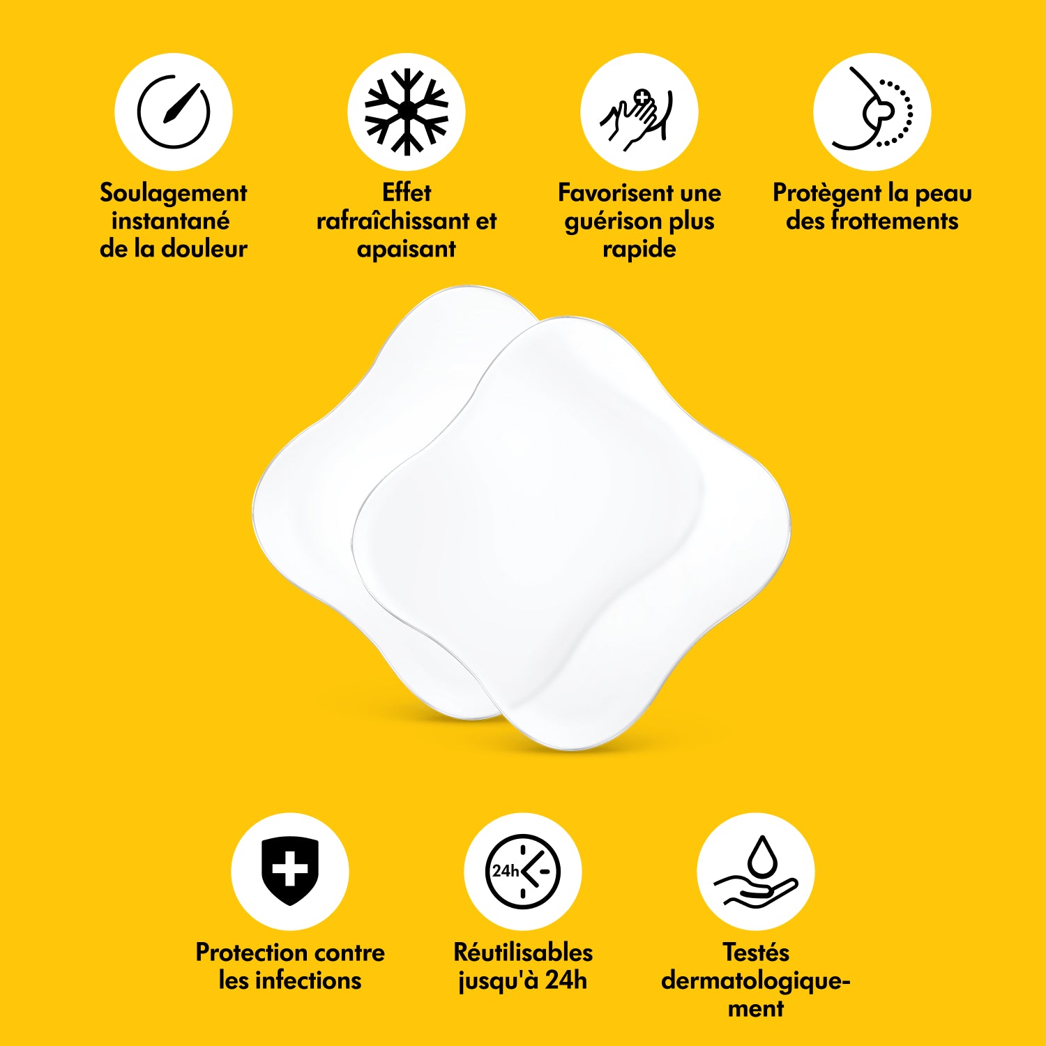 MEDELA - Compresses Hydrogel - Lot de 4