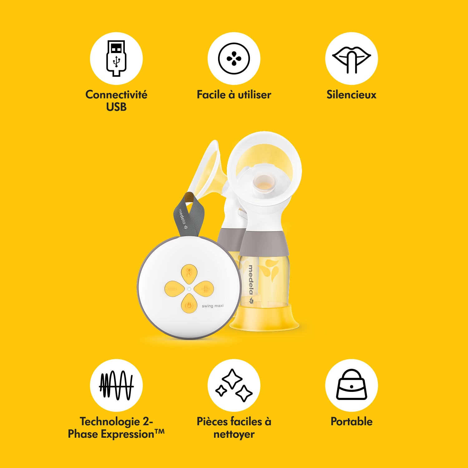 MEDELA - Tire-lait électrique double Swing Maxi RD 21 mm / 24 mm